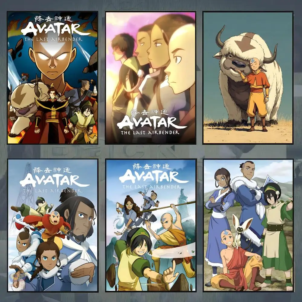 Anime A-Avatar The Last Airbender Poster Room Decor Home Wall Art Printing Waterproof Garage Bed Room Posters Gift