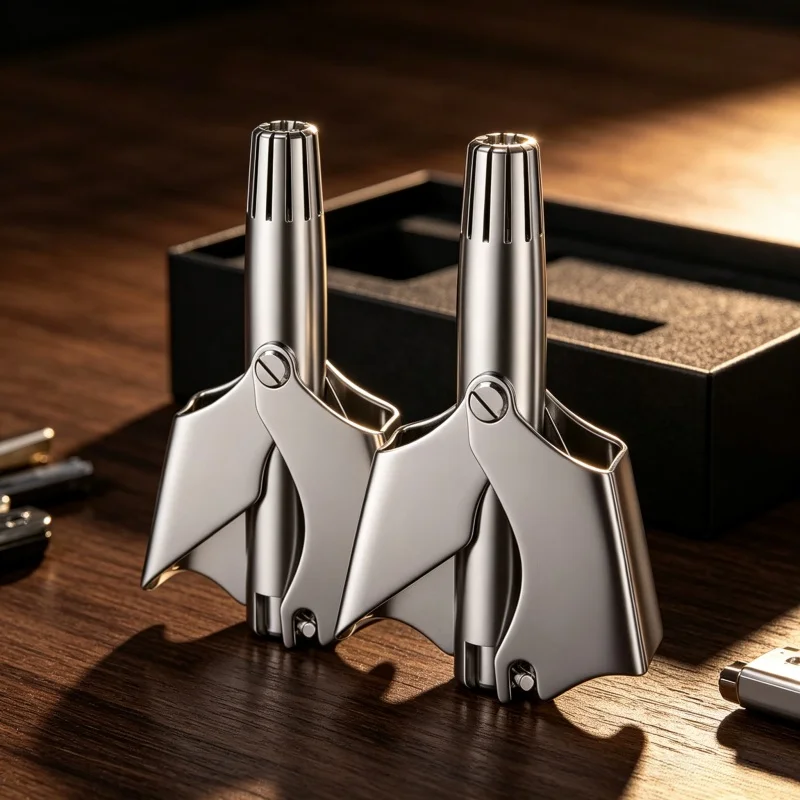 Portable Manual Nose Hair Trimmer Stainless Steel Washable Waterproof Ear Hair Clipper Painless Nose Hair Remover Tool