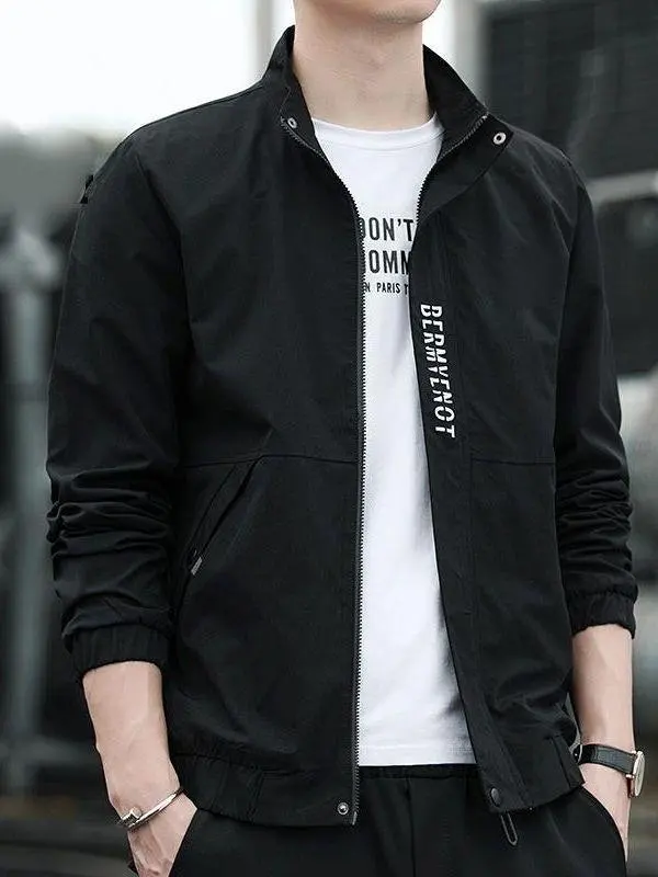 

Осенняя мужская одежда Jaet Dad, модная верхняя одежда с воротником-стойкой, Haome, корейская молодежная верхняя часть тела, модное пальто