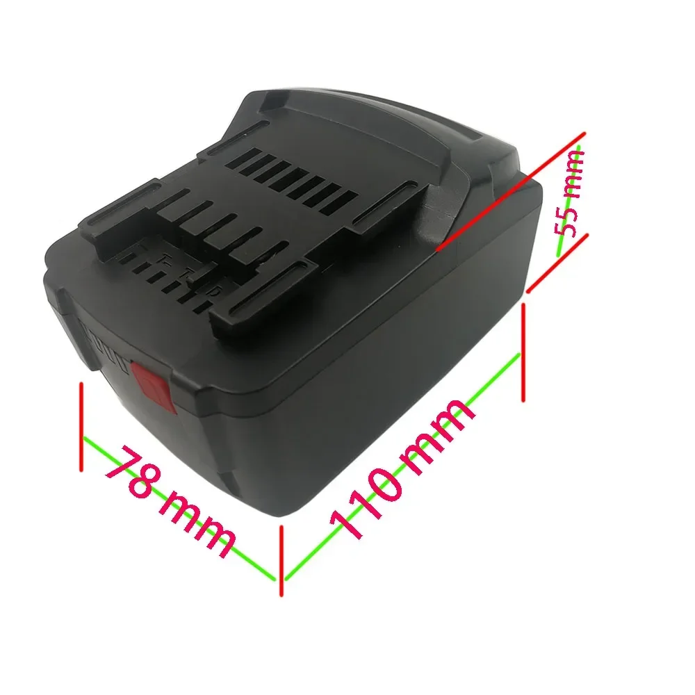 dawupine Li-ion Battery Case Charging Protection Circuit Board PCB LED Indicator Box Housing For Metabo 18V Li-ion Battery Shell