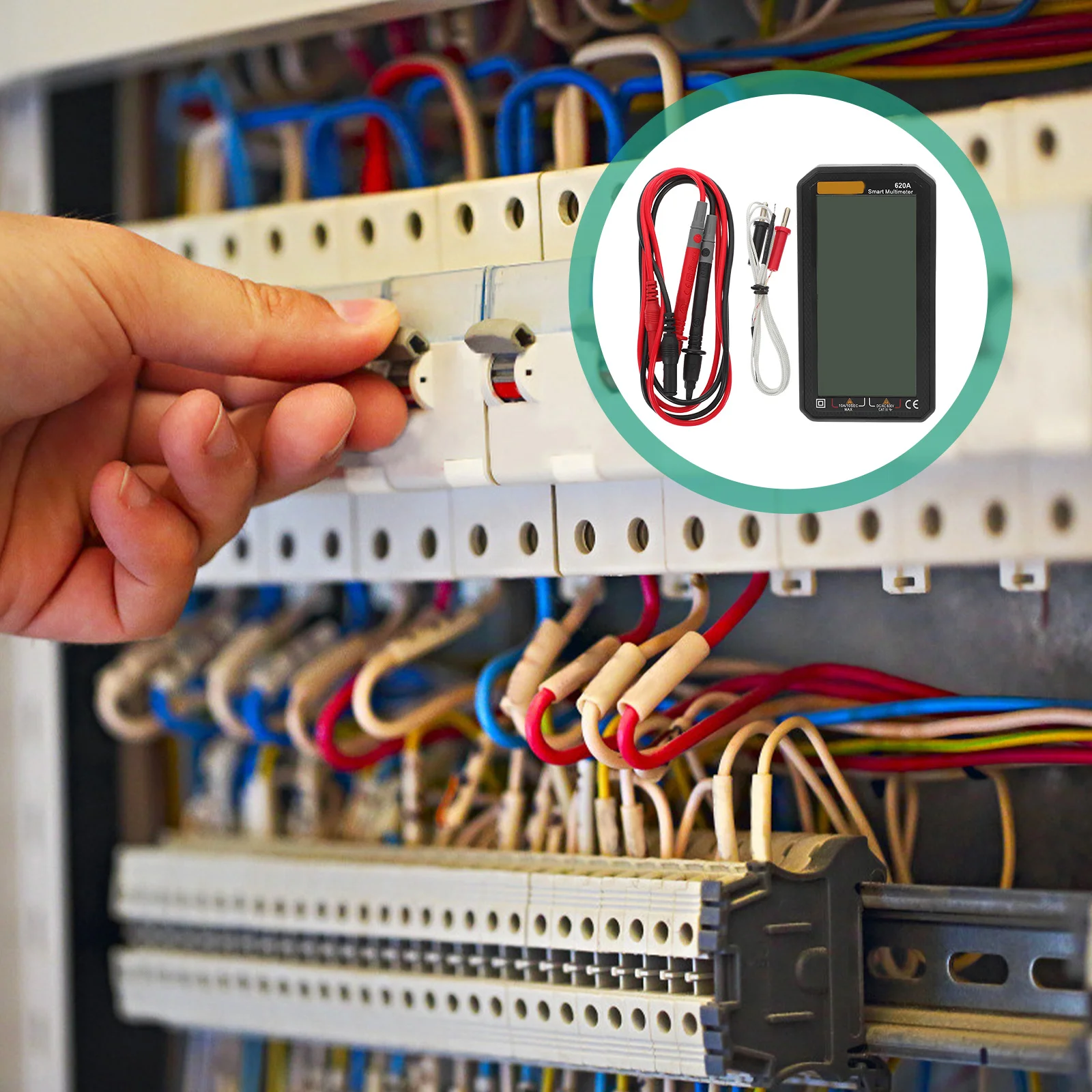 

Digital Multimeter Large Screen Durable Protective Cover Seismic Protection Electrical Repair Supplies Portable Volt Current