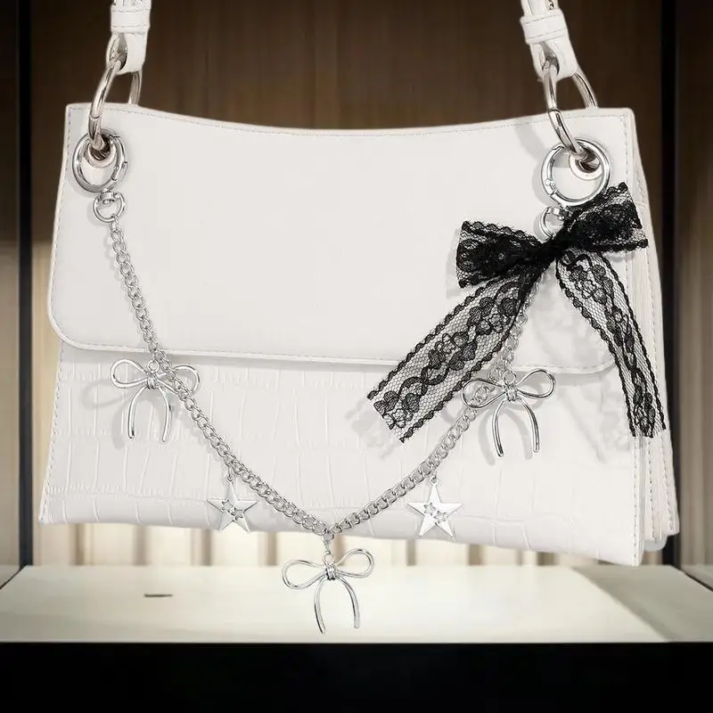 Catena per borsa con perline in stile marino blu per donna Regali creativi alla moda per accessori decorativi con ciondolo per borsa carina