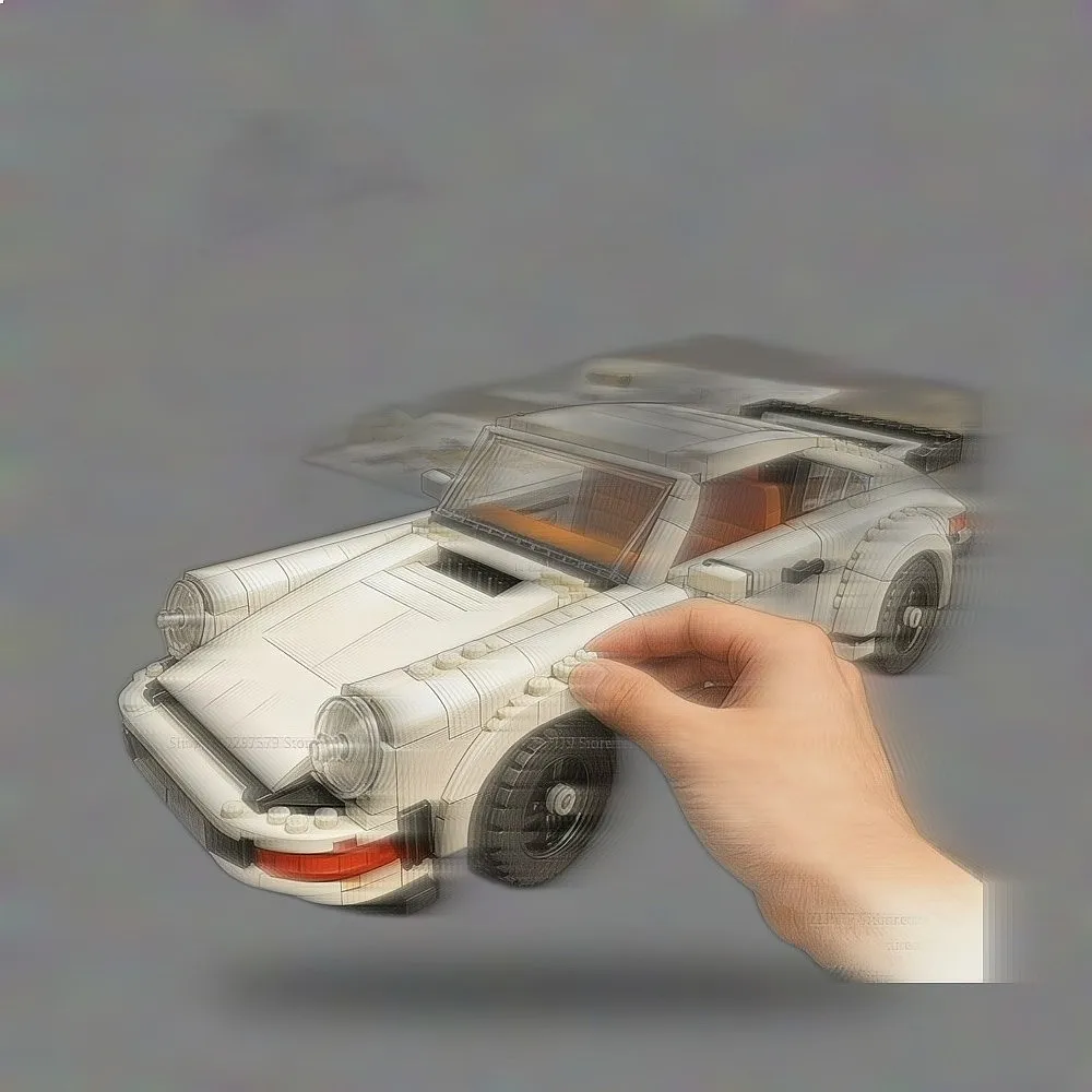 1458PCS new model retro car assembly figurine, car classic vehicle – perfect for DIY christmas gifts for friends view 6