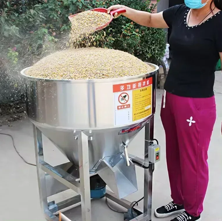 Stainless Steel Feed Mixer Total Mixed Ration Ranch fis  onds wheat pingfarm chickenfarm seedcoating powder mixture  aquatic