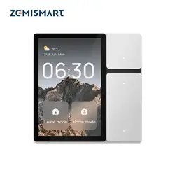 Zemismart Smart Control Panel Work with Tuya Built-in IR Remote Control BLE Sig Mesh Gateway 3 Relay Physical Light Buttons