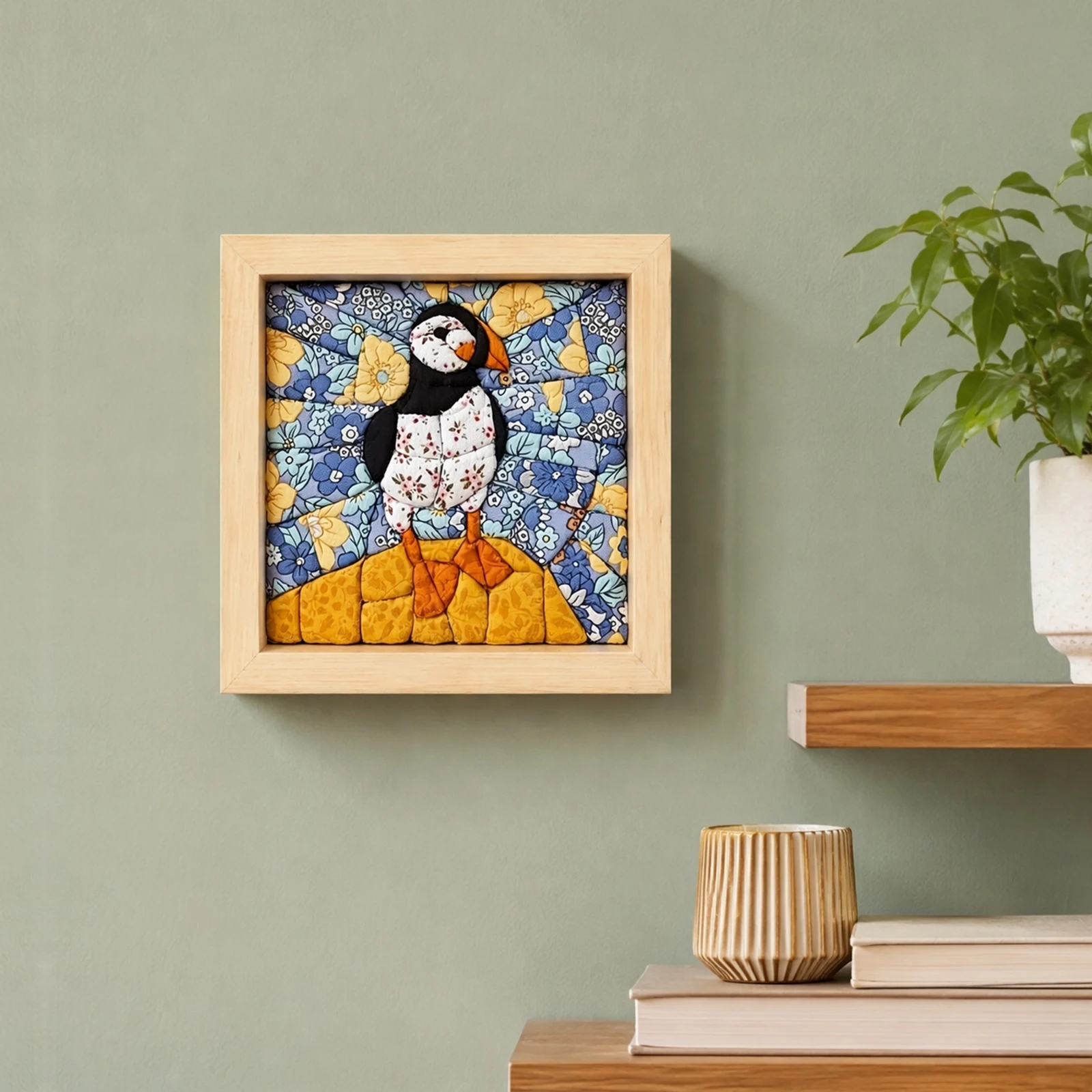 Art Craft Gifts For Adults - Handmade No-Sew Fabric Mosaics Made Easy