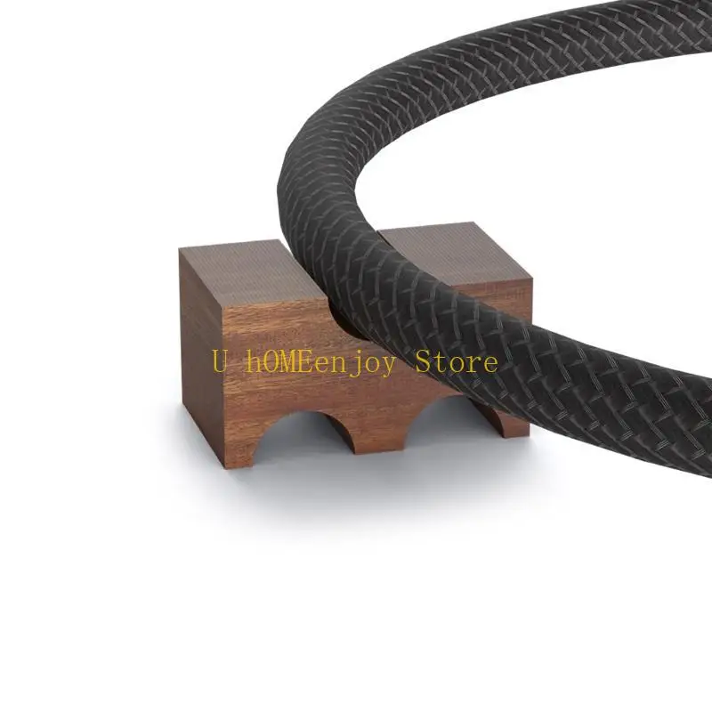 B0KF portátil Stand Wooden Audioed Cable Display Holder Rack Rack Tabletop Supply Line Bracket