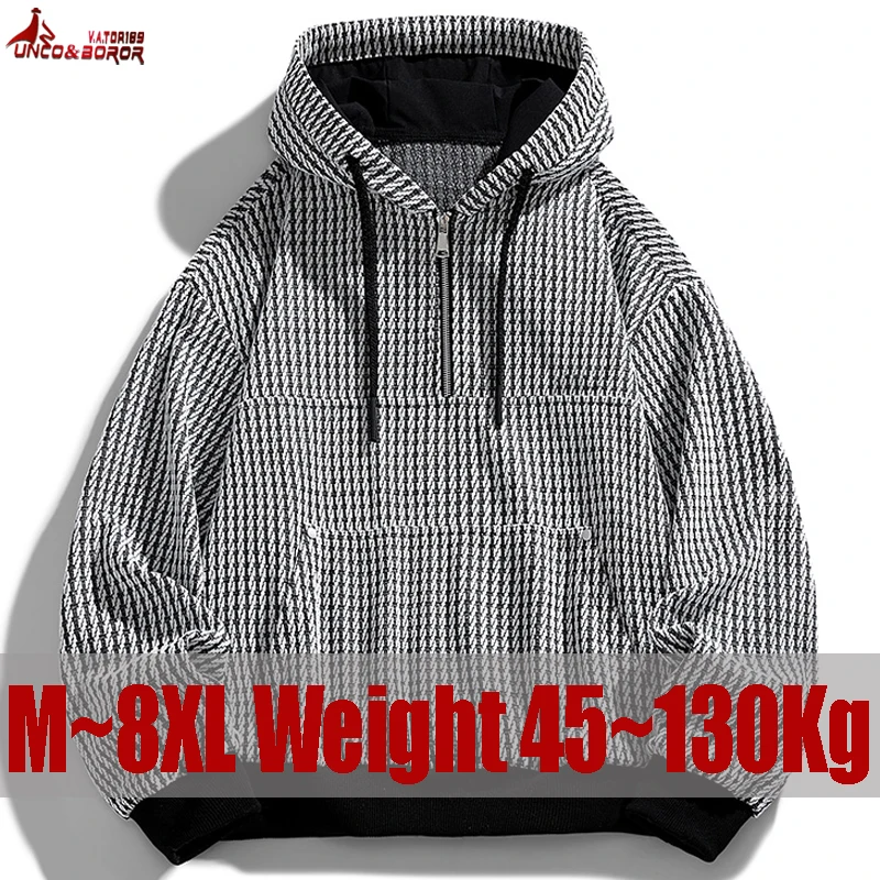 

Plus Size 7XL 8XL Hip Hop Varsity Jacket Hoodies Men High Street Windbreakers Coats Men Spring Autumn College Jackets clothing