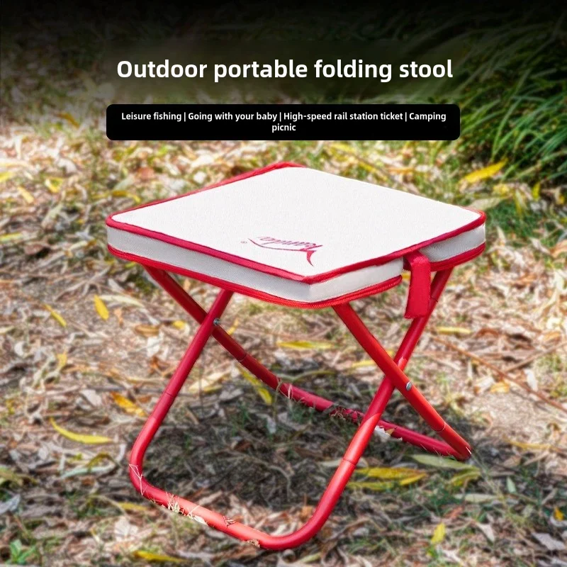 Outdoor Small Folding Stool Portable Adult Kids Modern Minimalist Camping Barbecue Fishing Leisure Folding Chairs