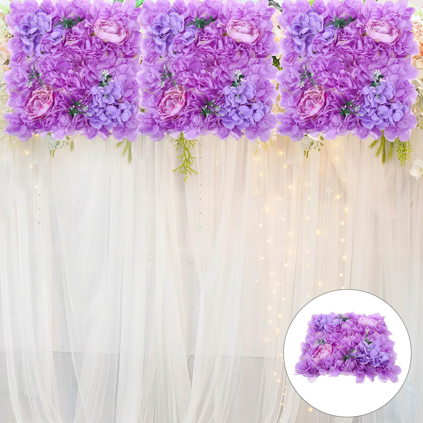 

Artificial Rose Flower Wall Panel Silk 3D Flower Backdrop Wedding Party Decoration Faux Floral Wall Panel Artificial Flowers