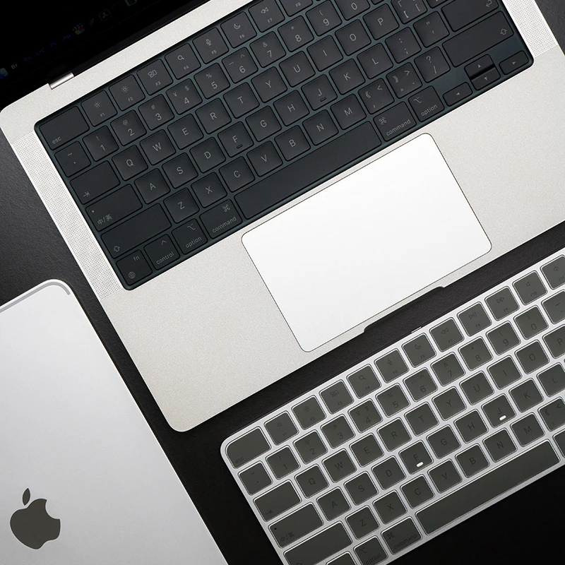 (Us American American Version) Translucent Gray Mbp Suitable for Apple Mac Book Pro 13.3 Air13 14-Inch 16 2024 Notebook A3401 Keyboard Sticker Key Sticker Translucent Protection Sticker M4 Film 15.3
