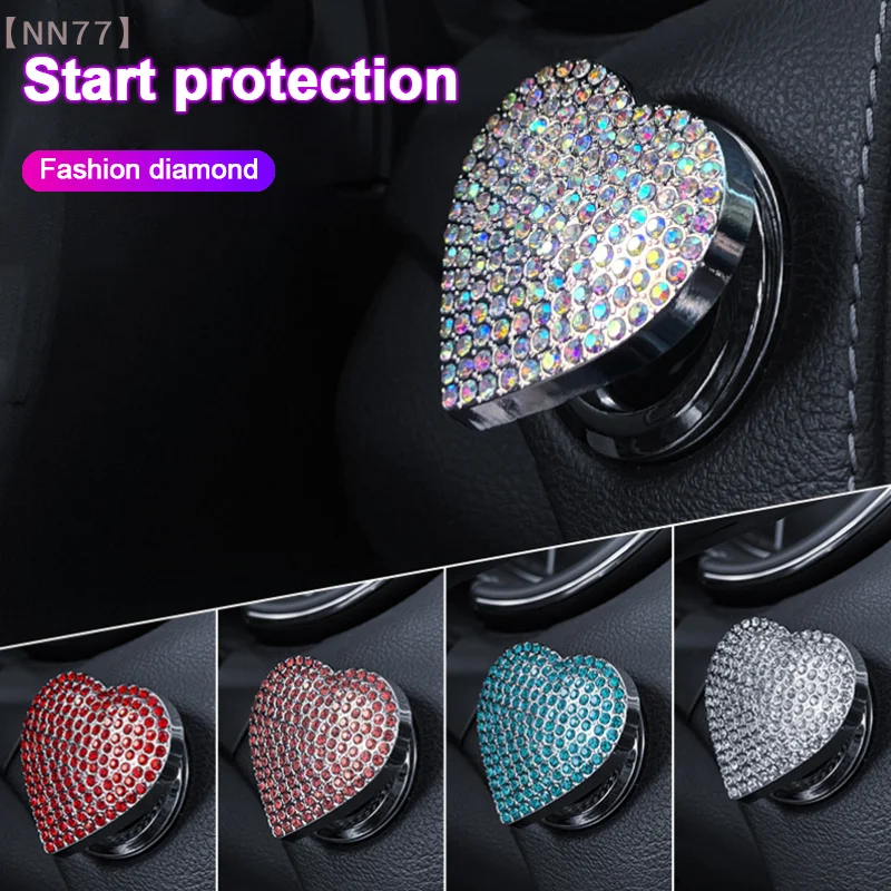 

[Авто] Кристалл зажигания двигателя Onekey Start Stop кнопочный переключатель защитная крышка Bling автоаксессуары Декор интерьера автомобиля