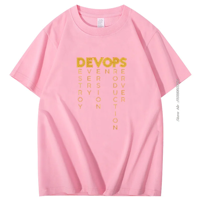 Funny Programmer T Shirt Devops Devops- The Real Definition Of Devops Tee Devops Computer Nerd Geek Programmer Cotton Shirts