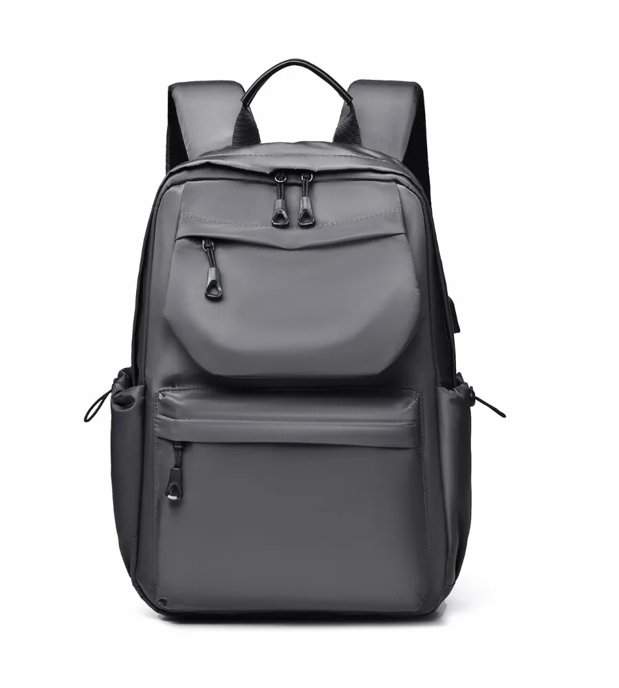 Simple commuter computer backpack junior high school college student schoolbag new men's casual backpack business large capacity