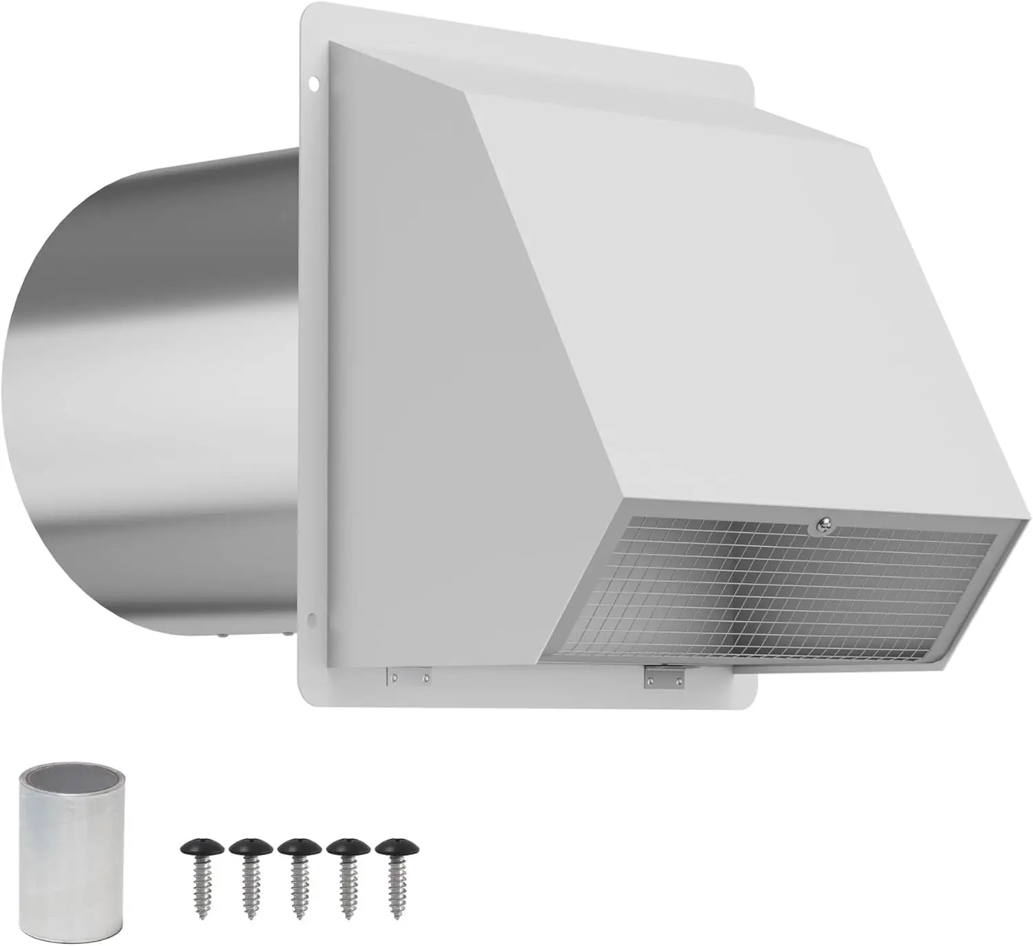 

6-дюймовая настенная вытяжка с капюшоном, сеткой и заслонкой для наружной кухни и вытяжки сушилки