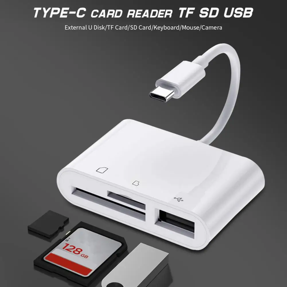 Practical Card Reader Lightweight Memory Card Adapter No Driver Required Super Speed External Portable Card Reader  Widely Used