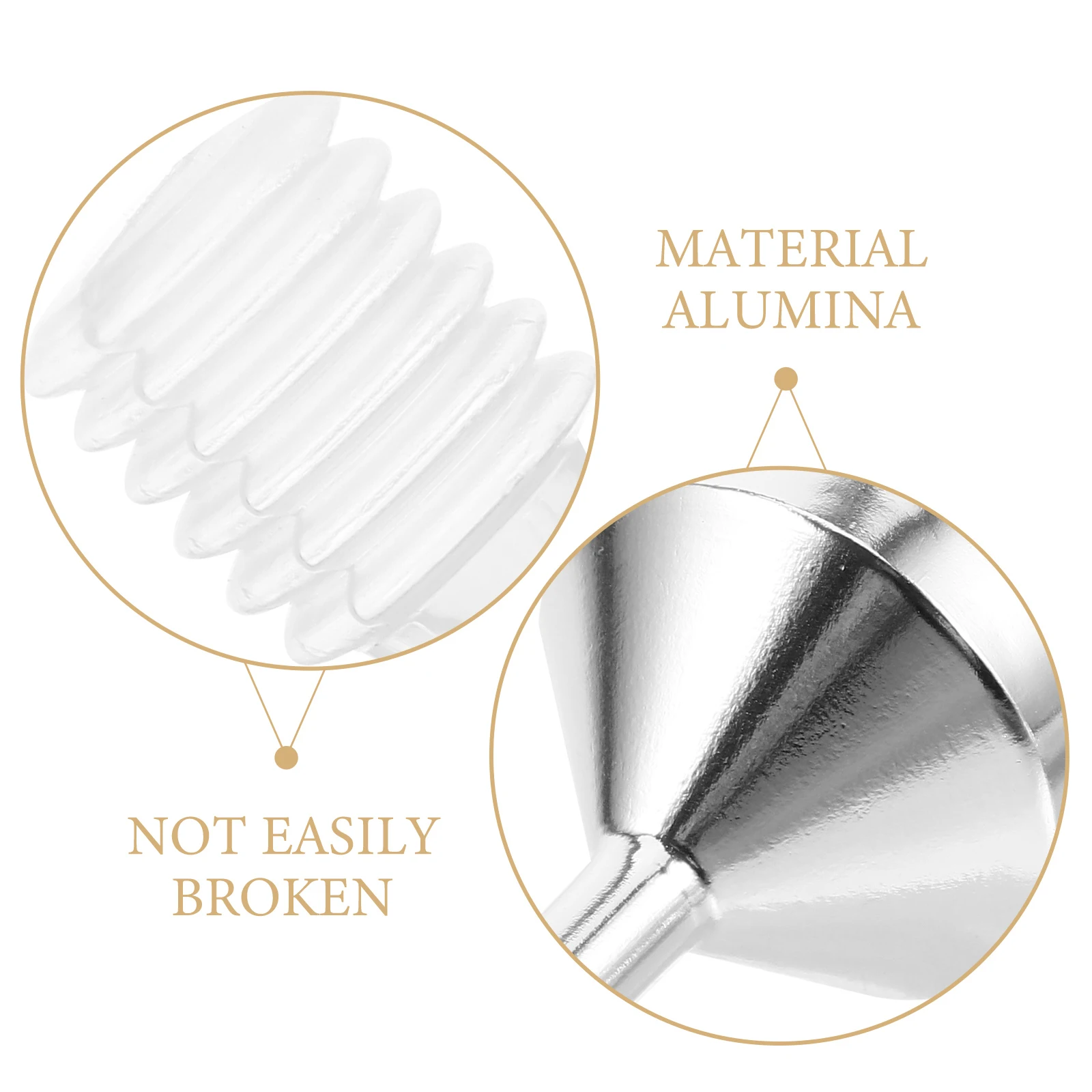 

1 Set Of Mini Funnels For Perfume Dispensing Tool Refill Essential Oils Lotion Metal Small Funnel Dropper Set Spring Pipette