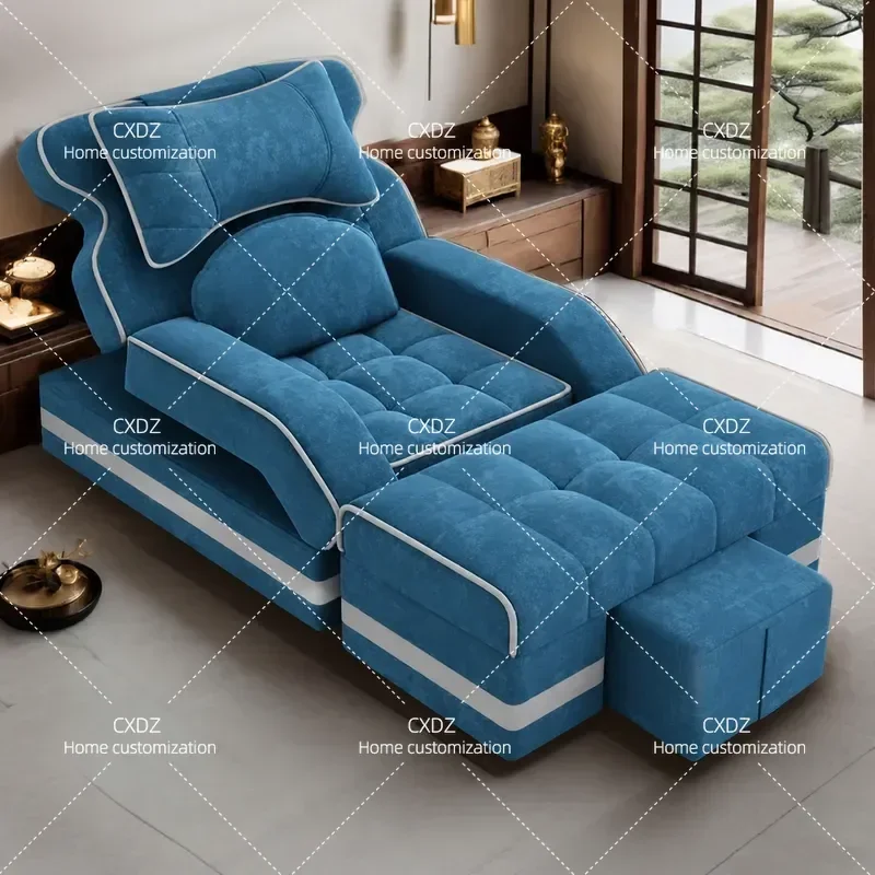 Electric Recliner Sofa with Foot Massage and Foot Bath Function Comfortable Rest Chair for Home Spa Relaxation Lounge