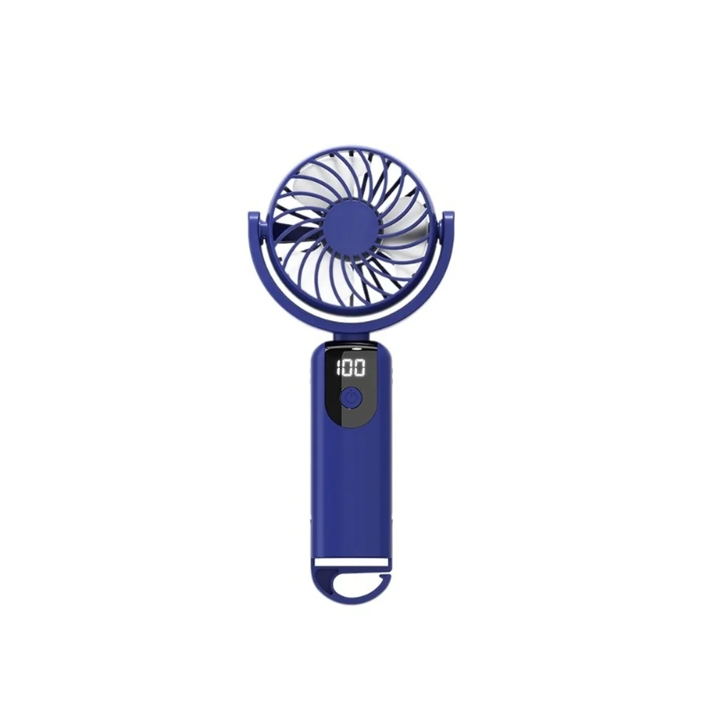 display-led-para-ventilador-mini-com-3-niveis-de-vento-ajustaveis-recarregavel-via-usb-e-clipe-de-mosquetao-para-montagem-sem-as-maos