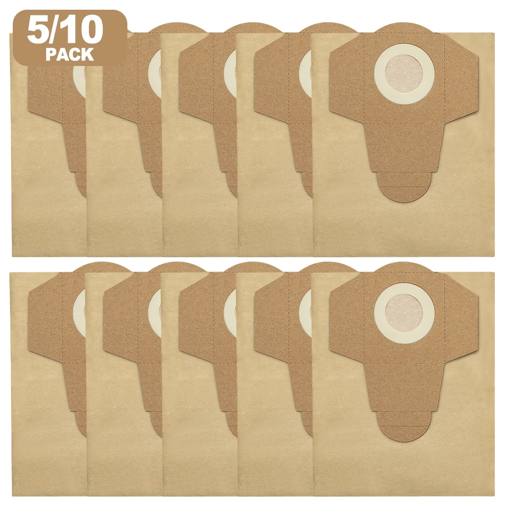 5/10pcs Dust Collection Bags For EINHELL Wet And Dry Vacuum Cleaner 20 L Dust Bags Household Cleaning Tools Replacement Bags