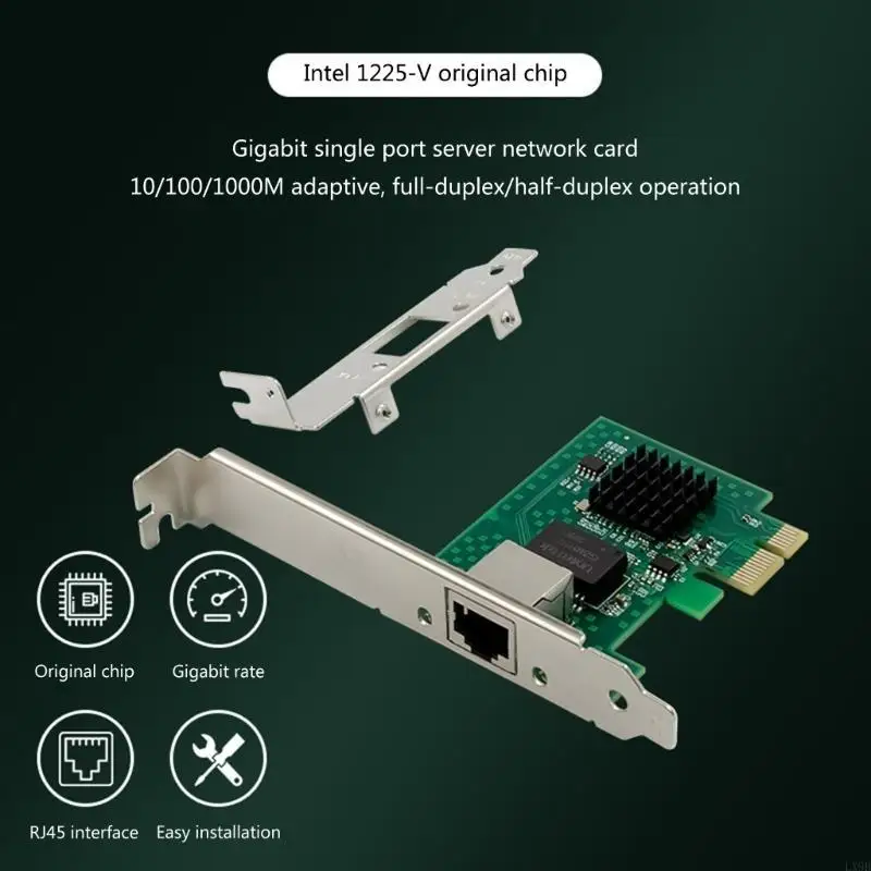 WGI210AT GigabitNetwork Card 10/100/1000Mbps 2.5Gbps Game Desktop PCIE Adapter