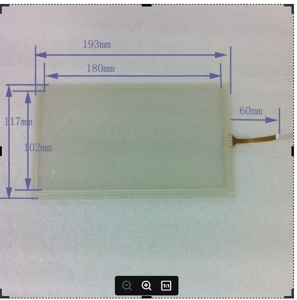 

ZhiYuSun 8inch 4 line resistor touch 193mm*117mm car dvd philco touch on AT080TN64