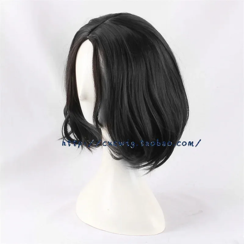 John Wick Black Short Wigs with Wig Cap Women Man Daily Cosplay Party Heat Resistant Fiber5;c,8'z,6.k; view 5