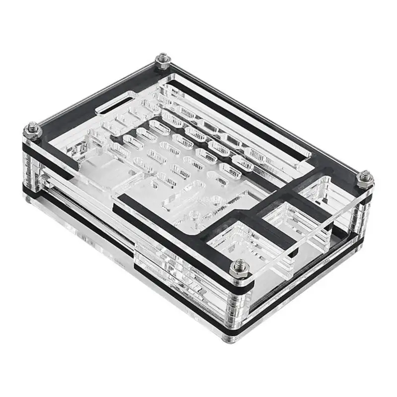 9 Layer Acrylic Protective Shell Housing Case Cooling Heat Sink for RPI 5 Dropship