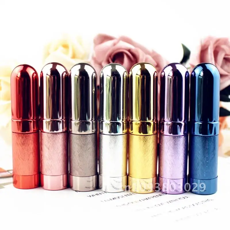

10pcs/lot Top Quality 6ML Refillable Glass Perfume Bottle Empty Metal Fragrance Bottles Aluminum Atomizer Travel Size