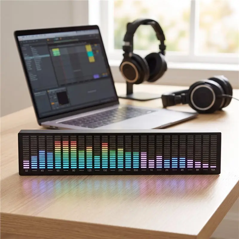 【HOT A69Z!】LED Sound Control Pickup Lamp Voice-Activated Music Rhythm Light Car Ambient