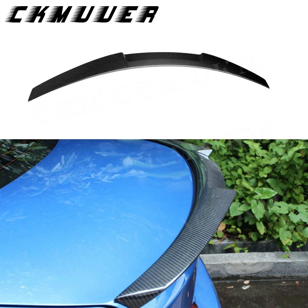 

CKMUUER Dry Carbon Fiber Car Wing for BMW 2 Series F22 F87 M2 Coupe 2014-2019 Duckbill Rear Trunk Wing Spoiler Rear Deck Spoiler