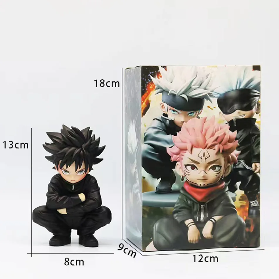 Auf Lager |   Jujutsu Line Chibi Figuren |   Satoru Gojo (stehend) und Yuji Itadori (sitzend) |   Anime Merch & Desktop-Haustierornamente