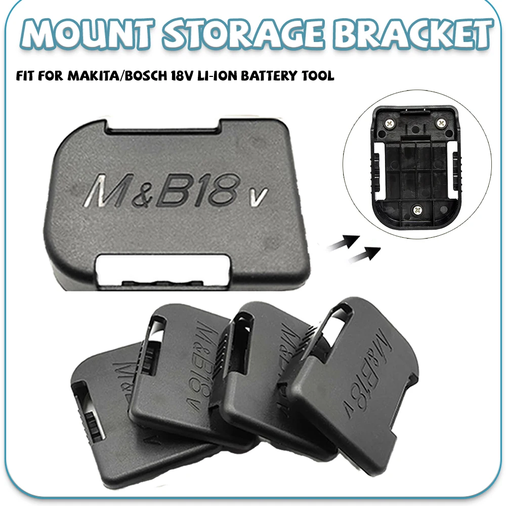 

Кронштейн для хранения инструментов, подходит для Makita/Bosch, 18 В, литий-ионный аккумулятор, держатель машины, кронштейн для ремня, монтажная стойка, слот для хранения