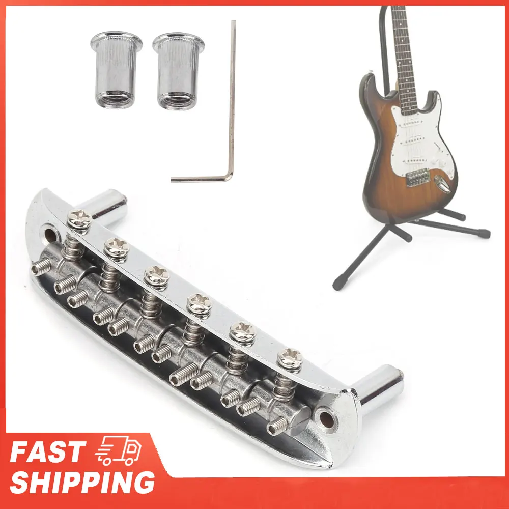الخيوط السرج جسر الغيتار 6 سلسلة الغيتار سبائك الزنك استبدال الملحقات