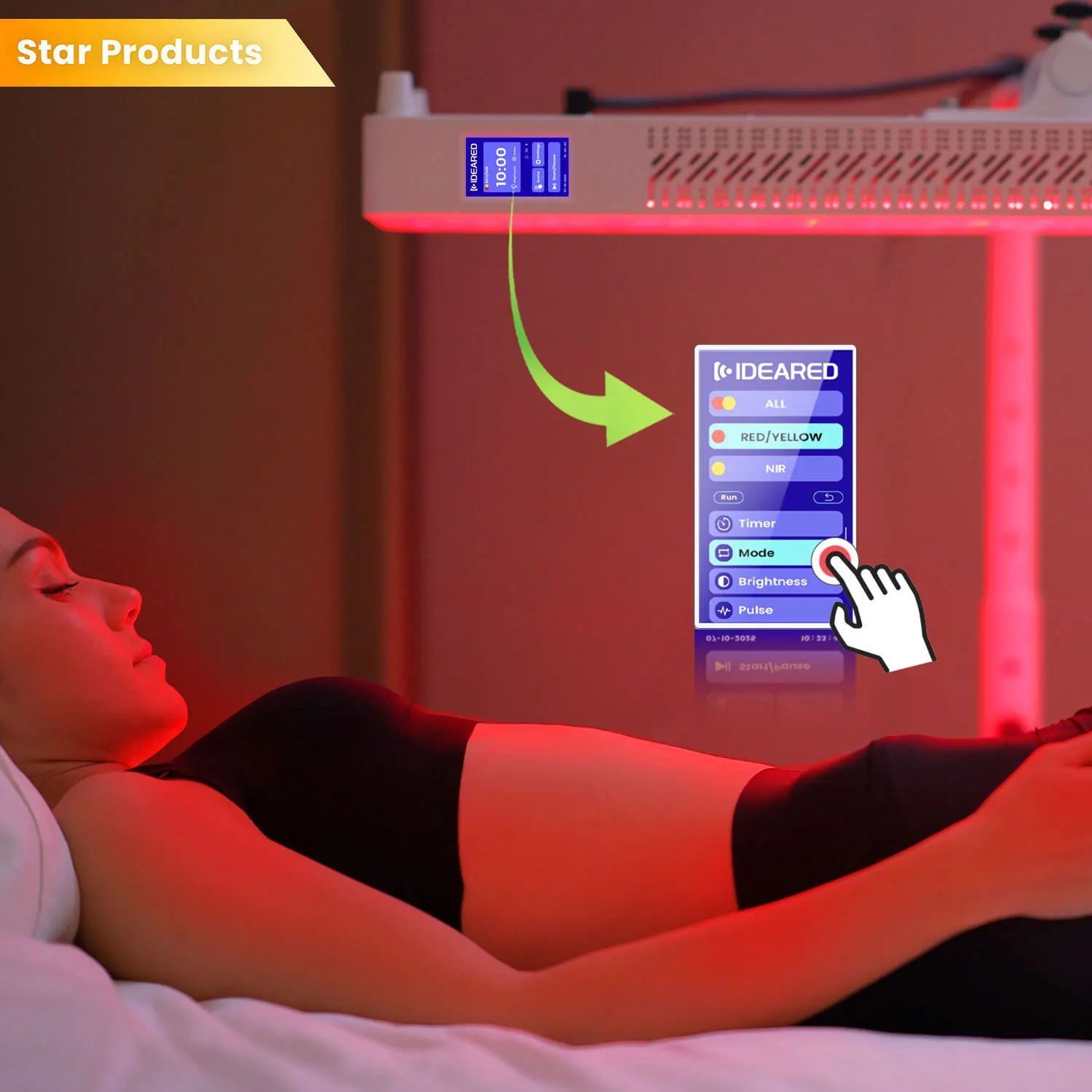 Ideatherapy RL300MAX 7-спектральный прибор для красно-световой терапии, панель для красно-световой терапии