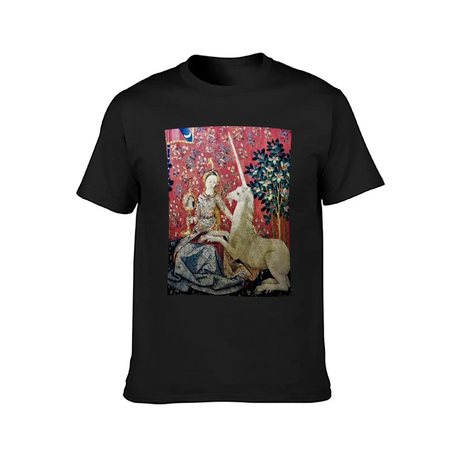 Lady with the Unicorn, detail sight T-Shirt aesthetic clothes summer clothes T-shirt men