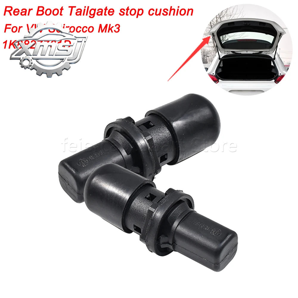 

Cojín de parada para la puerta trasera del coche, ABS 1K8827761D para VW Scirocco Mk3 2009-2014, bloque amortiguador ajustable d