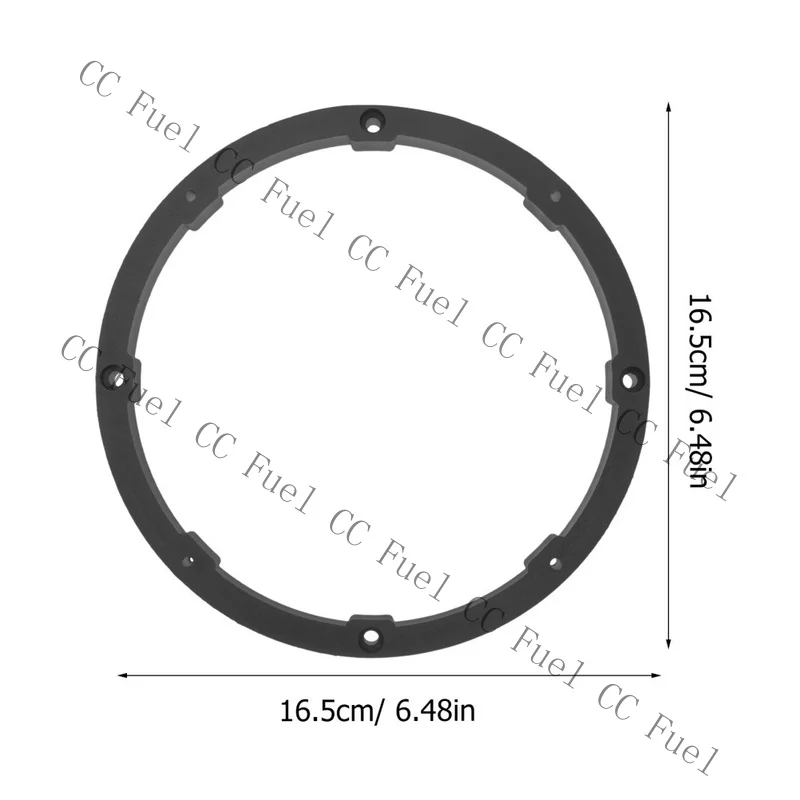C+ 2pcs Speaker Spacer Ring 6.5 Inch Speaker Adapter Ring Spacer Car Accessory