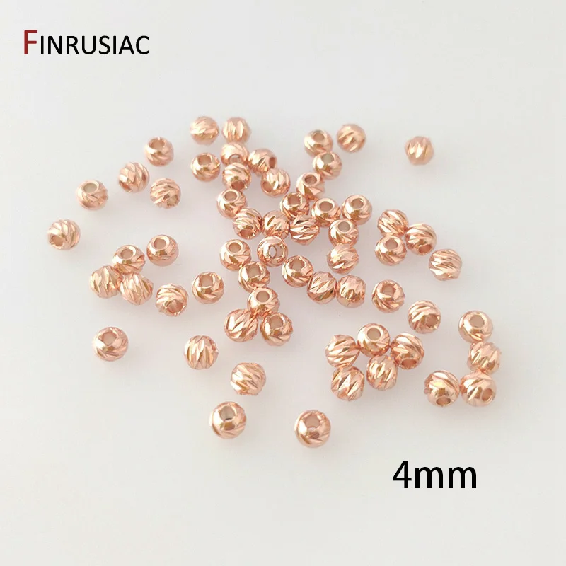 18 Karat vergoldete, gestreifte Blumenperlen, Trenner für Perlen, 2,5/3/4 mm Armband-Abstandsperlen, Schmuckherstellung, DIY-Zubehör – Detail 22