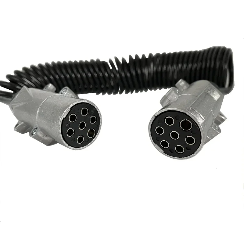 2026/Heavy  trailer and truck electrical cable truck trailer connector Waterproof 7pin Coil Suzi spiral cable