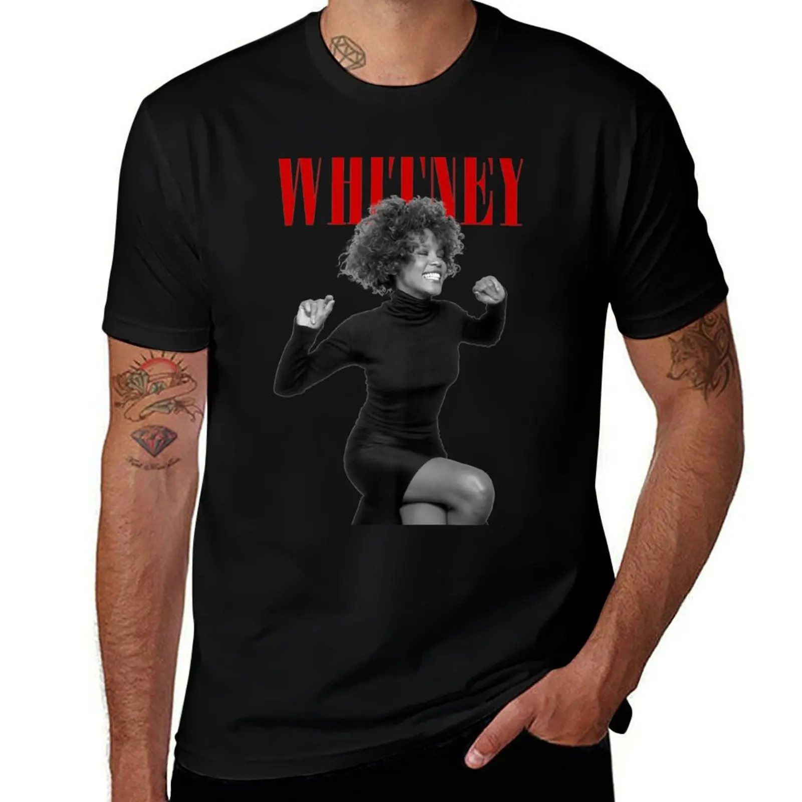 

Black Dress Photo Men And Women Whitney T-Shirt gifts for boyfriend animal prinfor boys mens fashion