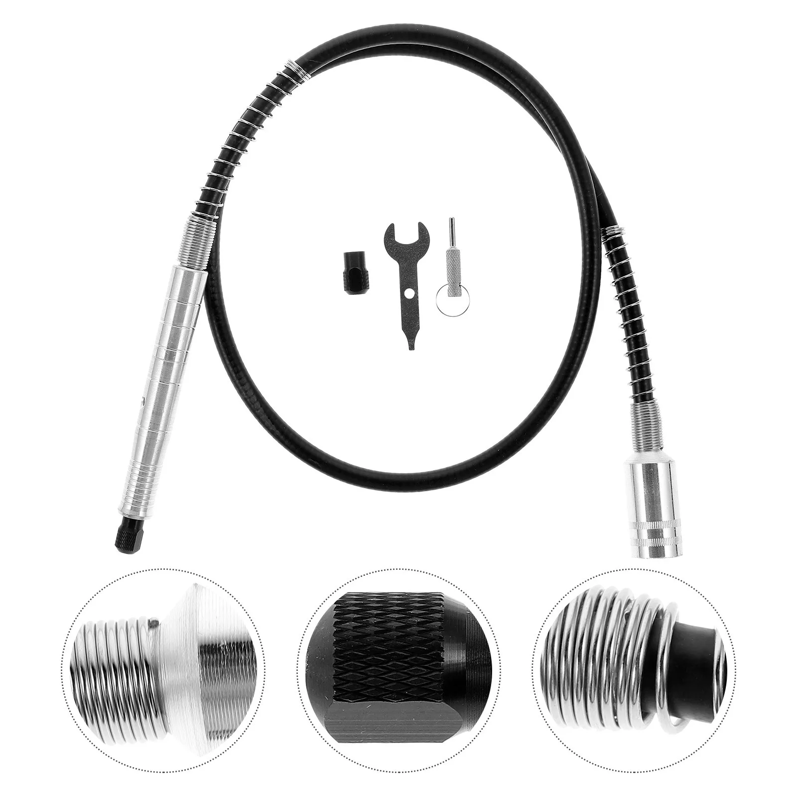 Electric Grinder Flexible Shaft For Drill Polishing Machine Black Rotary Tool Accessory Extension Rod