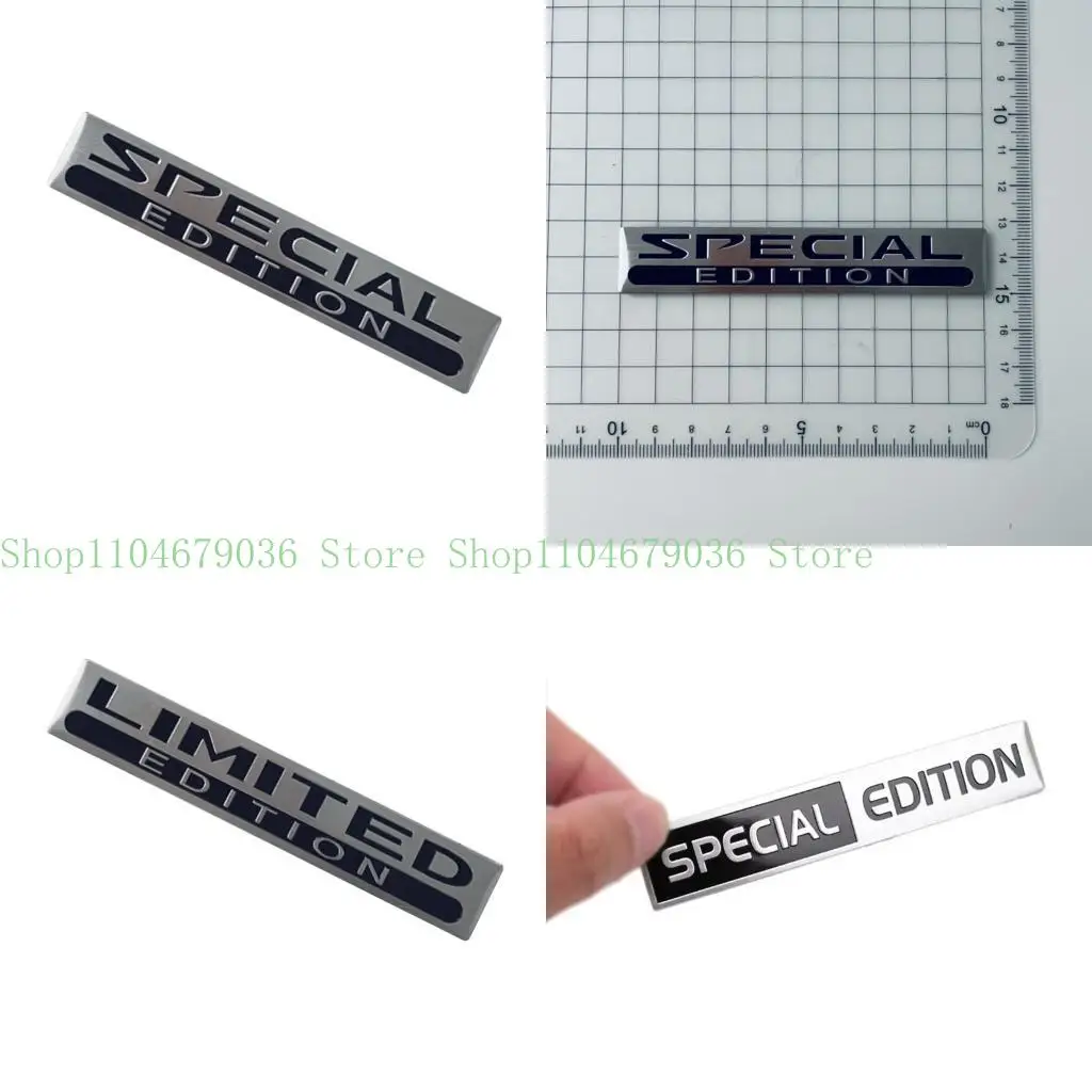 652F Exclusive Plan Impermeable Metal Car Symbol Sticker With Permanent Adhesive Backing