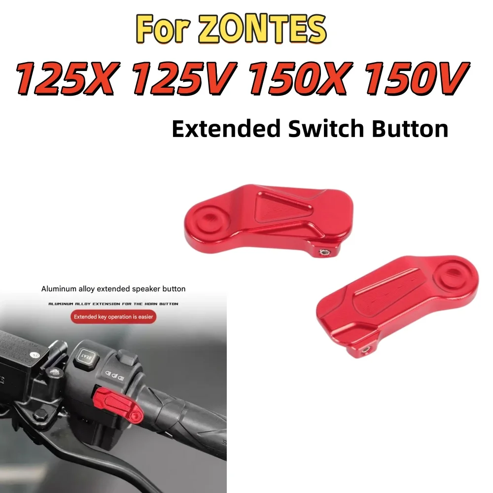 High-quality accessory: Extended button for ZONTES 125X/V and 150X/V—fits the horn and overtaking light (pass-light) switches.
