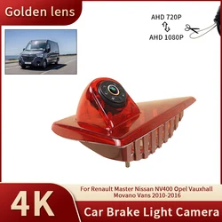 AHD 1080P Gold Lens Brake Light Rear View Reverse Camera For Renault Master Nissan NV400 Opel Vauxhall Movano Vans 2010-2016