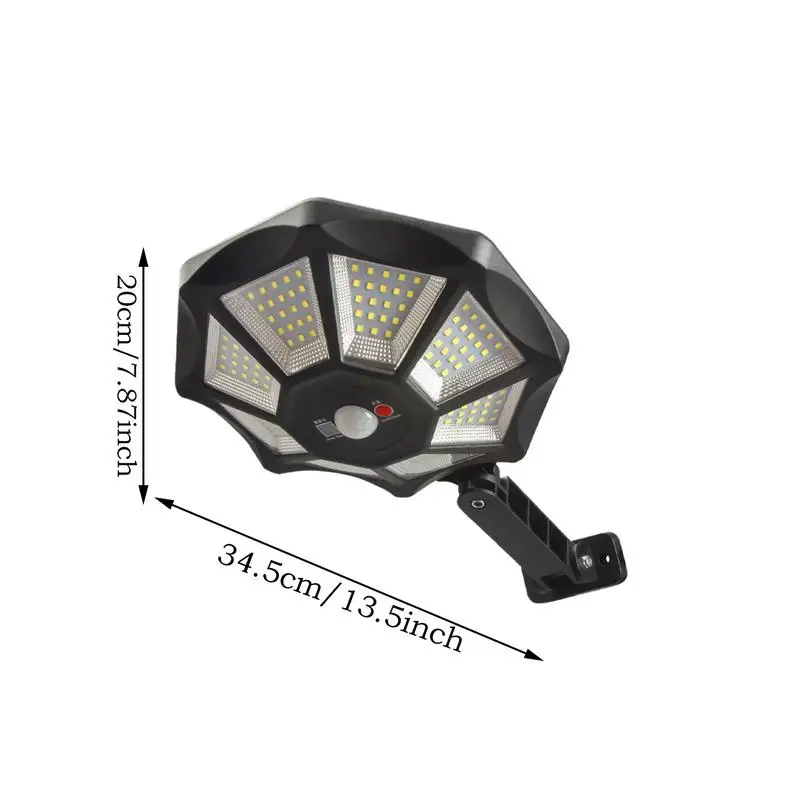 Solar Motion Sensor Light Integrated Waterproof 168 LED Garden Lighting Integrated Remote Garden Lighting For Driveway Walkway