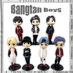 15cm Kawaii KPOP Star TOP Group Bangtan Boys PVC Figure Toys Groups A.R.M.Y Action Figures Dolls Xmas Gift for Fans Girls