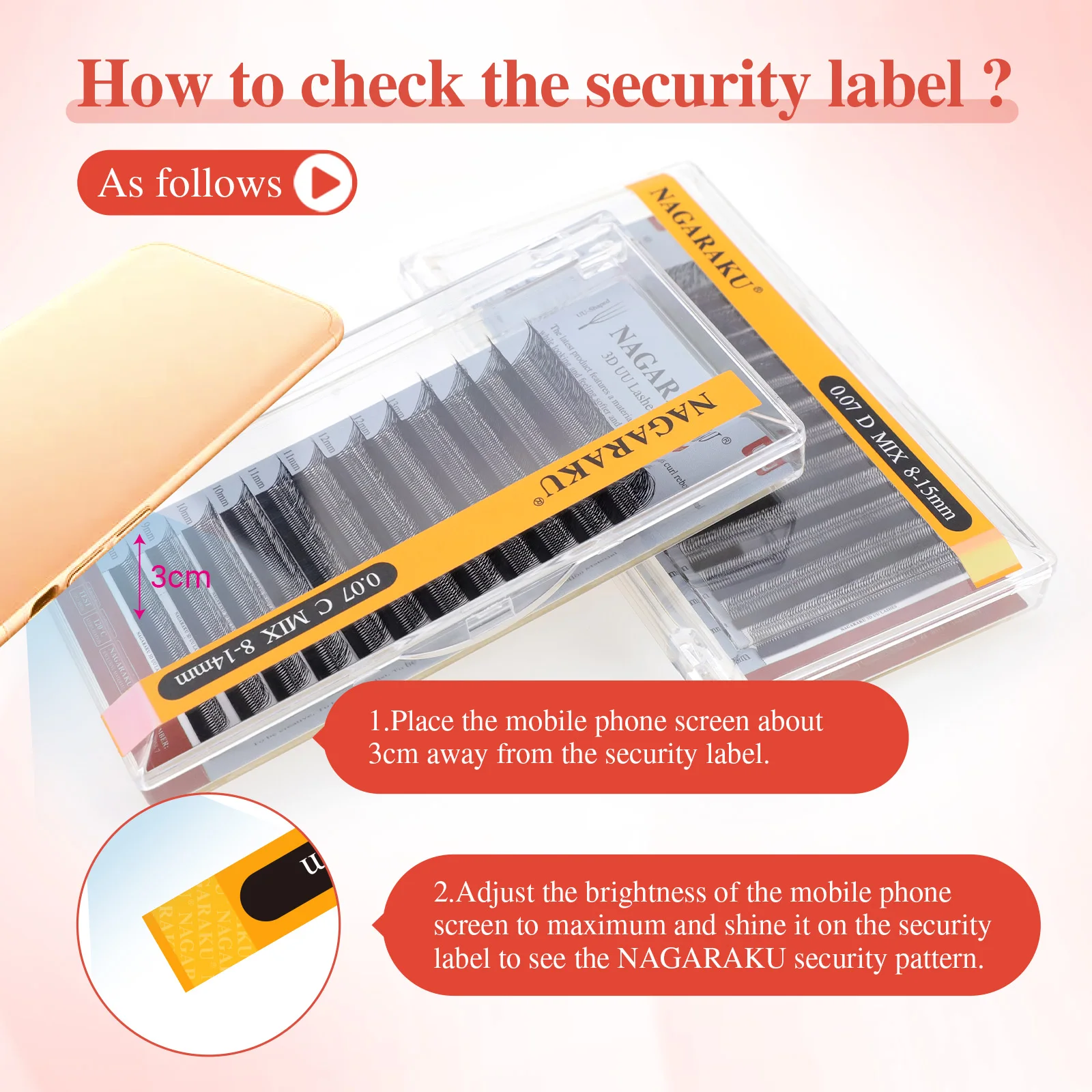 NAGARAKU Podwójne Rzęsy w Kształcie Litery U 3D UU Miękkie Naturalne Przedłużanie Rzęs Puszyste Sztuczne Rzęsy z Imitacji Futra Norki Równoległe Akcesoria do Makijażu