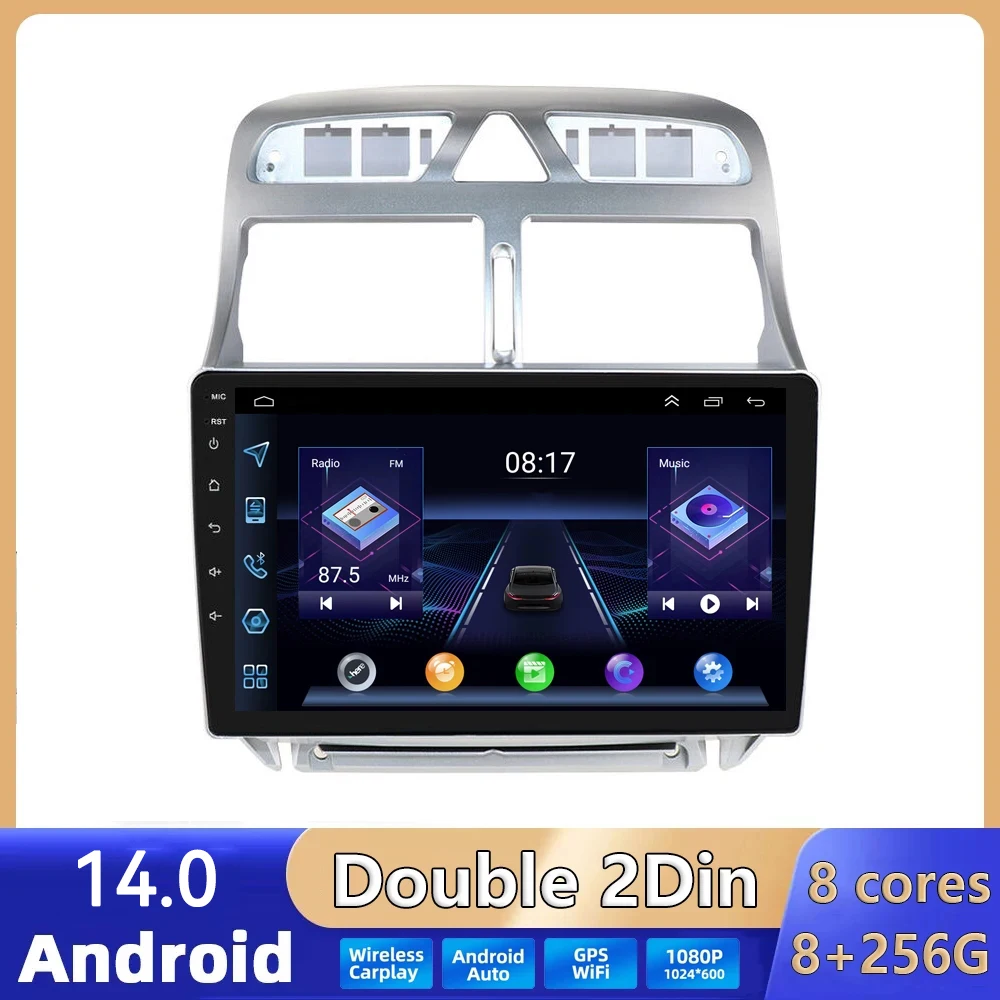 

Android 14.0 Car Radio Multimedia Gps Navigation For Peugeot 307 307CC 307SW 2002-2010 2011 2012 2013 Stereo 2 DIN Head Unit