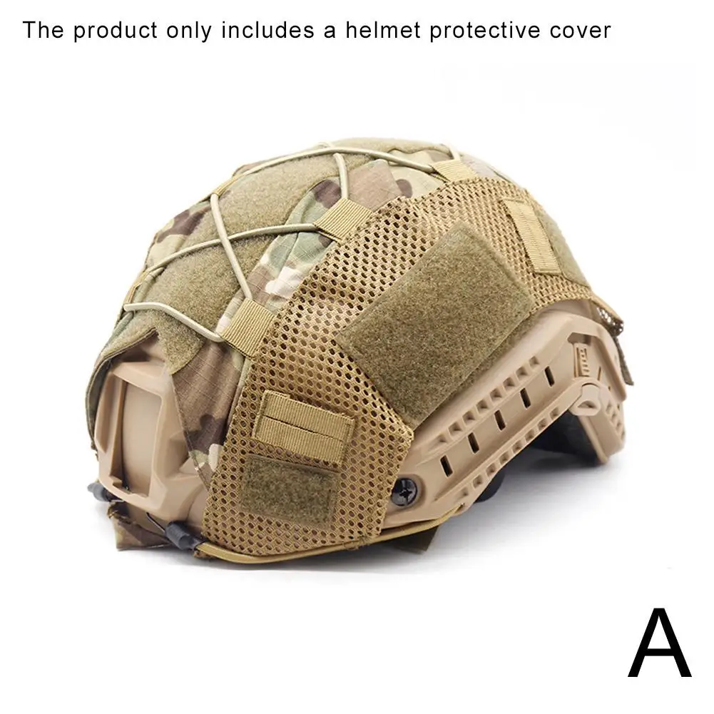 1pc Tactical Helmet Cover Universal Outdoor CS Tactical Protection Helmet Cover Professional Accessories Helmet Cloth Camou Y3Z8